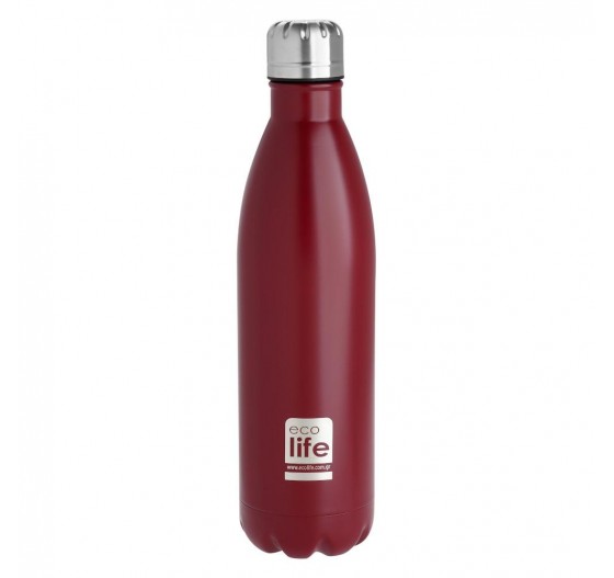 ΜΕΤΑΛΛΙΚΟ ΜΠΟΥΚΑΛΙ ΘΕΡΜΟΣ - ΚΟΚΚΙΝΟ - 750ml