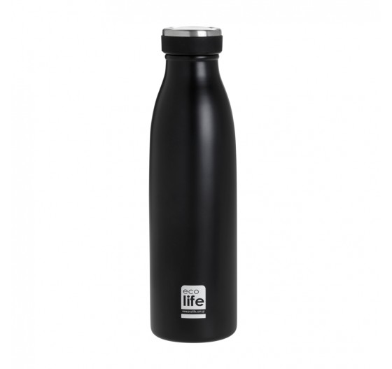 ΜΕΤΑΛΛΙΚΟ ΜΠΟΥΚΑΛΙ THERMOS 500ML- BLACK SLIM