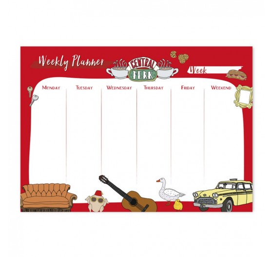 ΕΒΔΟΜΑΔΙΑΙΟ PLANNER ΜΠΛΟΚ A4 / 21 x 29cm FRIENDS