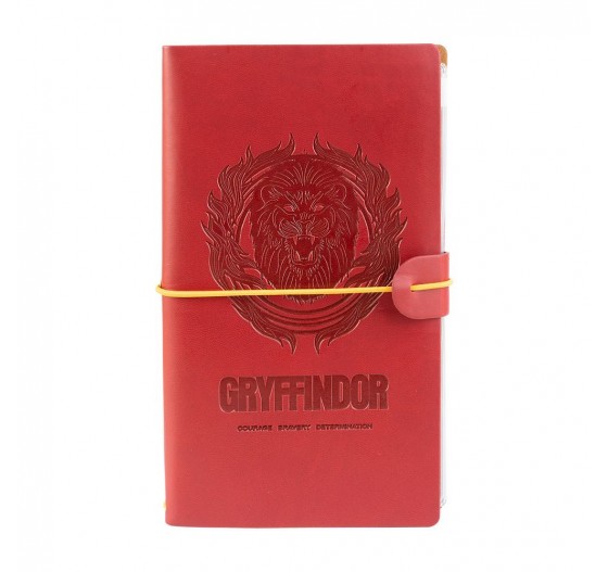 HARRY POTTER GRYFFINDOR ΤΑΞΙΔΙΩΤΙΚΟ ΤΕΤΡΑΔΙΟ ΜΕ ΔΕΡΜΑΤΙΝΗ 12 x 20cm